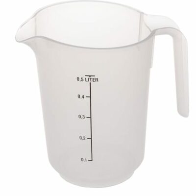 MESSBECHER 1/2 LITER MIT SKALA