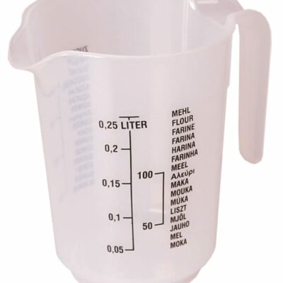 MESSBECHER 1/4 LITER MIT SKALA